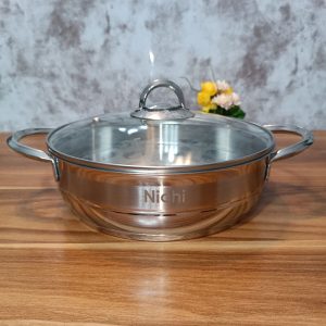 تابه استیل دو دسته سایز 22 نیچی