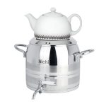 کتری و قوری استیل 7 لیتر دو خط برند نیچی