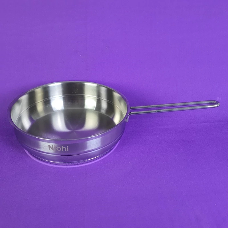 تابه استیل تک دسته سایز 22 نیچی