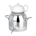 کتری و قوری استیل 5 لیتر تک خط برند نیچی