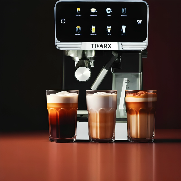 اسپرسو ساز با مخزن شیر تیوارکس مدل ۷۴۷۷