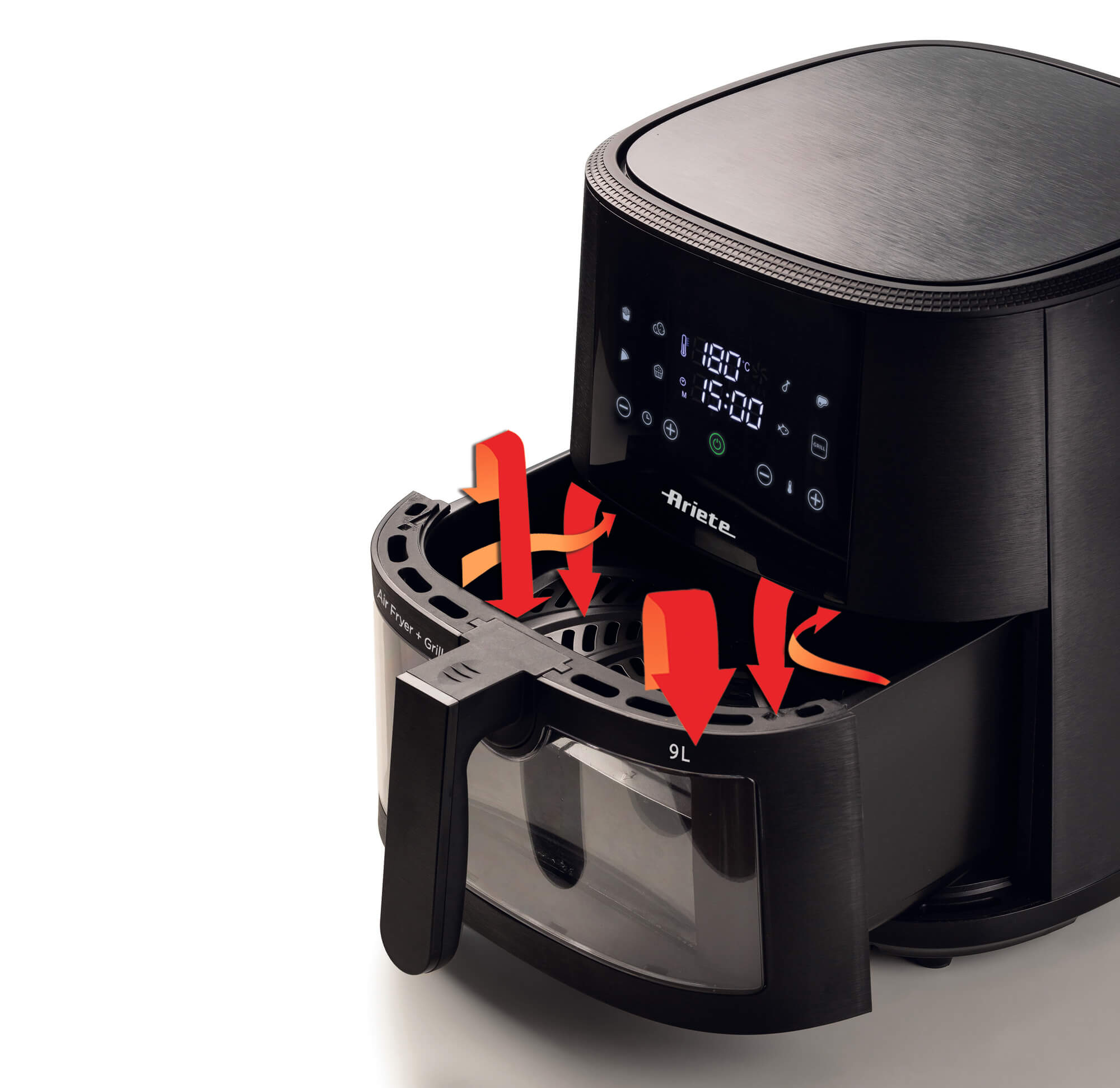 سرخکن بدون روغن 9 لیتری آریته مشکی مدل 4630