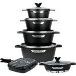 سرویس قابلمه چدن 17 پارچه دالتون مدل فلورانس