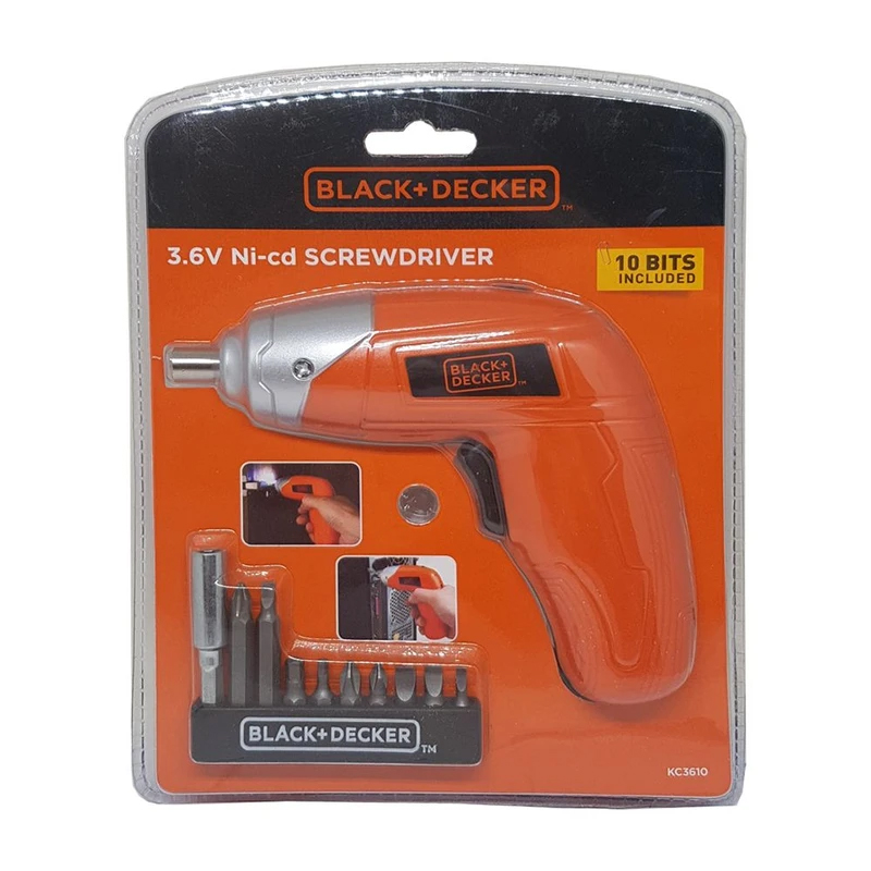 پیچ گوشتی شارژی بلک اند دکر مدل KC3610 پیچ گوشتی شارژی بلک اند دکر مدل KC3610