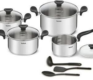 سرویس قابلمه ۱۱ پارچه استیل تفال TefaL مدل E308SB74 پرایمری Primary