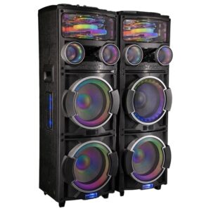 اسپیکر دوقلو میکرولب مدل DJ-T400 3D UFO Light