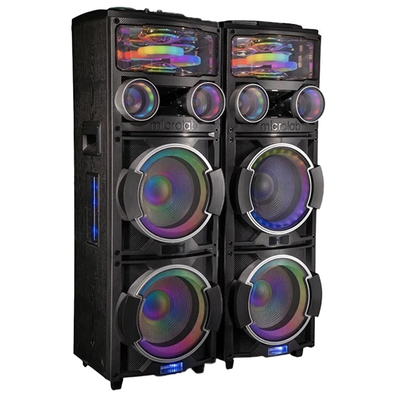 اسپیکر دوقلو میکرولب مدل DJ-T400 3D UFO Light
