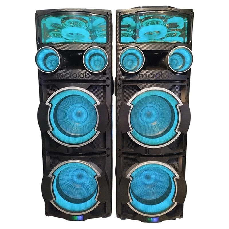 اسپیکر دوقلو میکرولب مدل DJ-T400 3D UFO Light