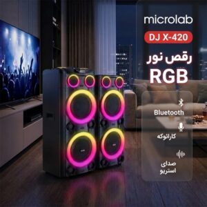 اسپیکر دوقلو میکرولب مدل DJ-X420