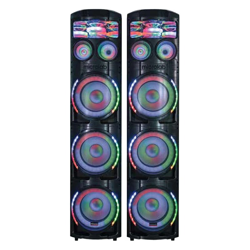اسپیکر دوقلو میکرولب مدل KM-V600 3D UFO Light