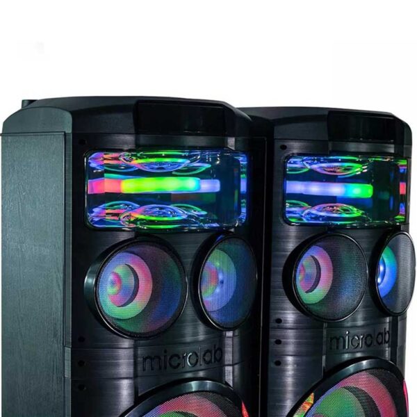 اسپیکر دوقلو میکرولب مدل KM-V600 3D UFO Light